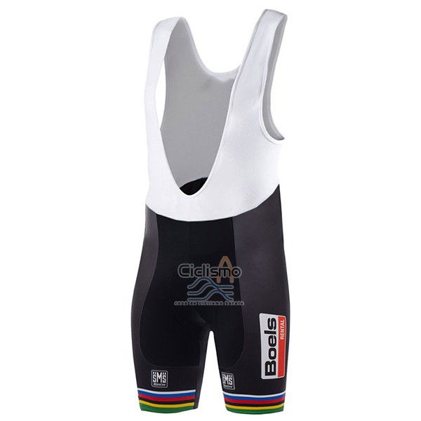 Uci Mondo Campione Ropa Ciclismo Culotte Corto 2017 Hombre Mangas Cortas Boels Dolmans Blanco